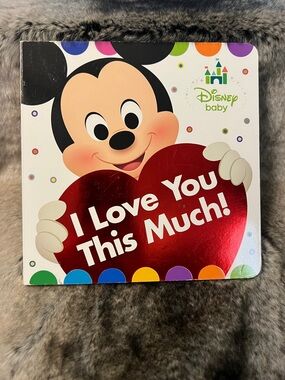 Disney Baby Mickey 'I Love You This Much!' Board Book - Red Heart